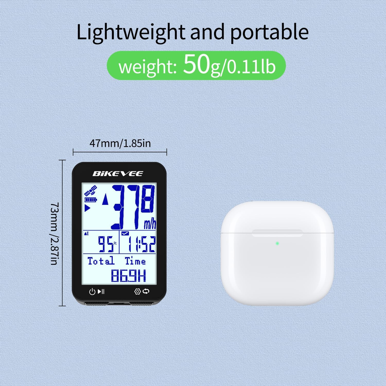 Thumbnail 4 de Bikevee Wireless GPS Bike Computer with 2.4" Display, Altitude, Speed & Distance (IPX7)