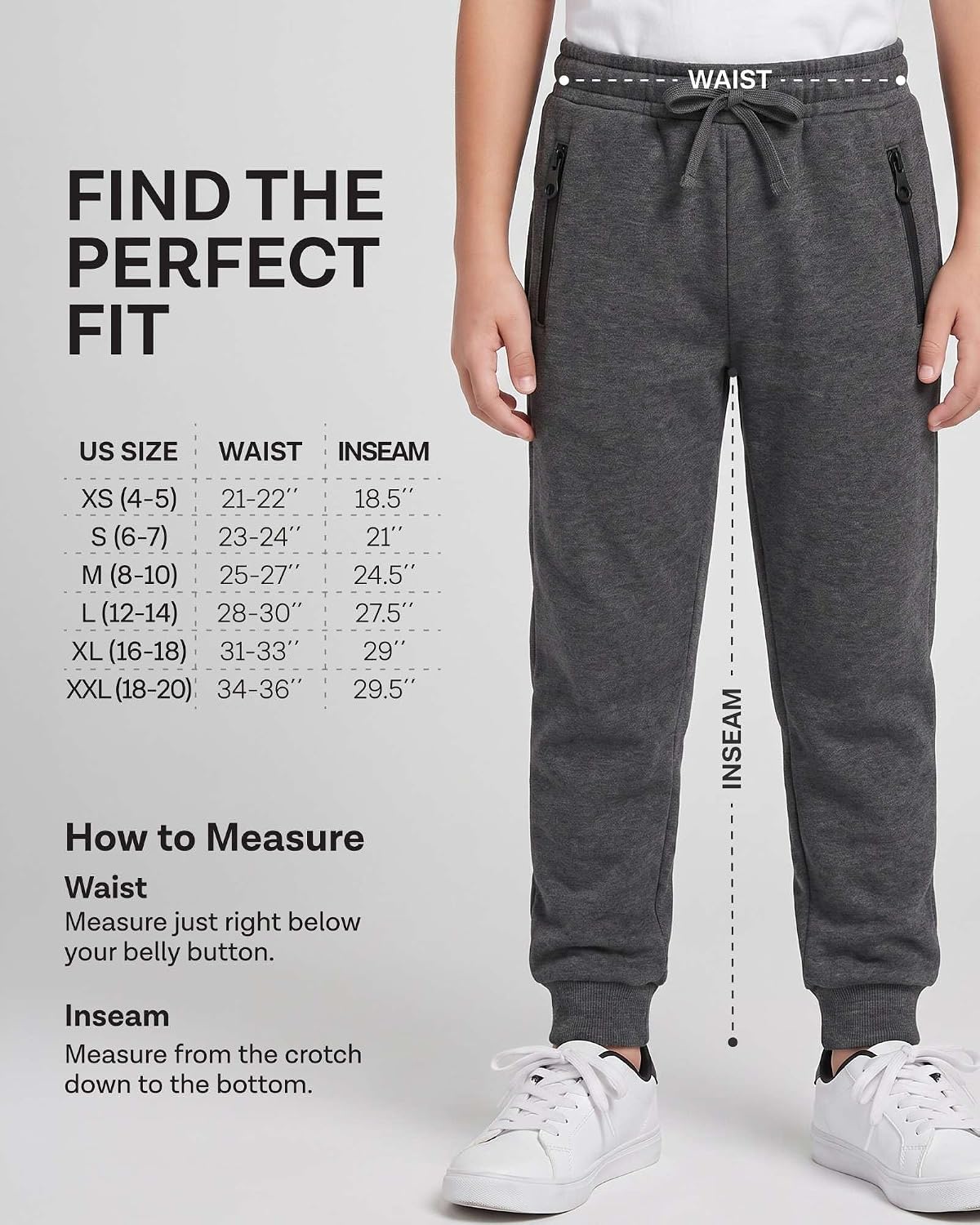 Detalle 2 de Boys Fleece Joggers, Sizes 4–18