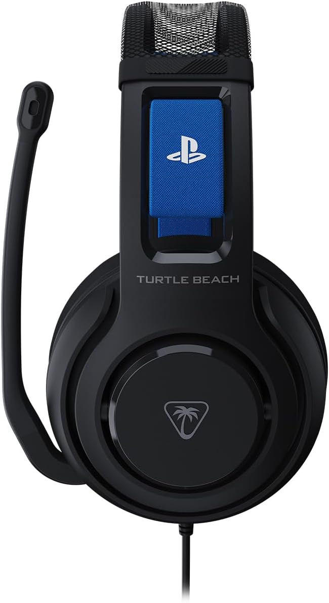 Detalle de Turtle Beach Atlas 200 cuffie da gioco cablate nere per PlayStation con driver Nanoclear da 50 mm