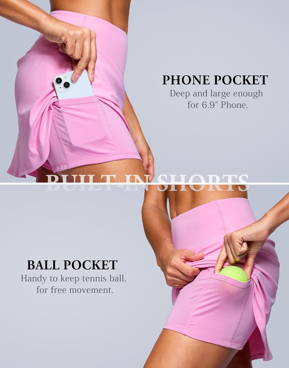Thumbnail 4 de SANTINY Tennis Skort, 2 Pockets