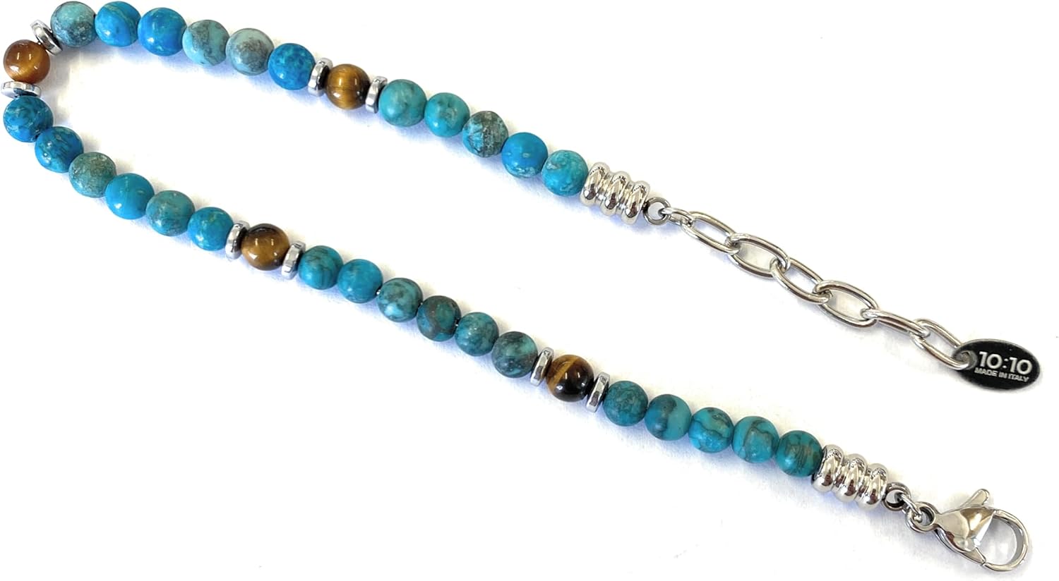 Thumbnail 2 de 10:10 Bracciale Uomo Pietre Naturali 4 mm