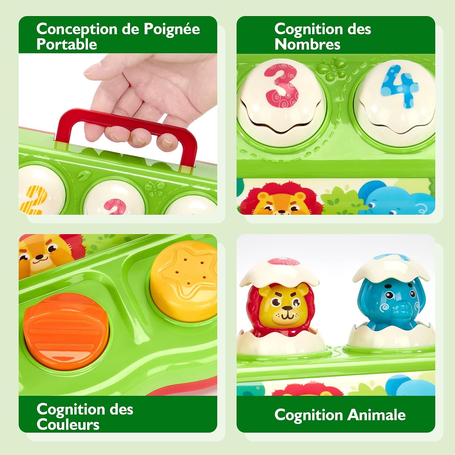Thumbnail 5 de hahaland Jouet pop-up animaux 12 mois