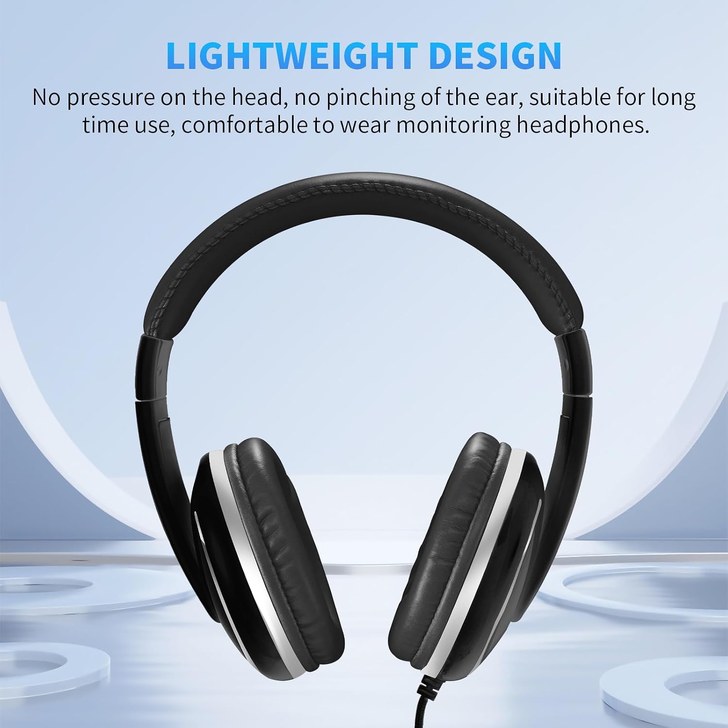 Detalle de JOYO JMH-04 Over-Ear Studio Headphones, 40mm Driver, 3.5mm/6.35mm Jacks