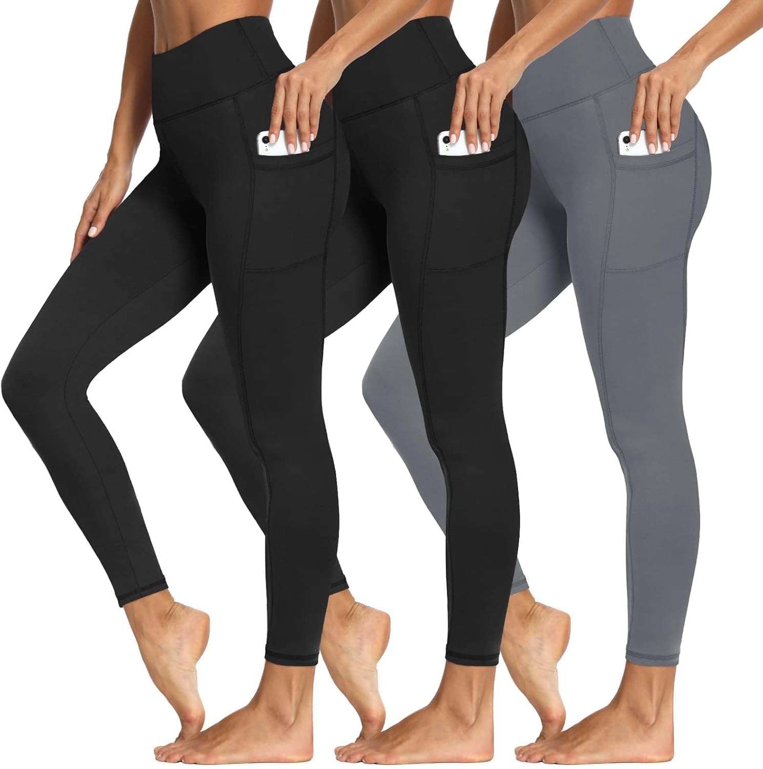 Thumbnail 3 de 3 Packs Women's Leggings with Pockets ⚙