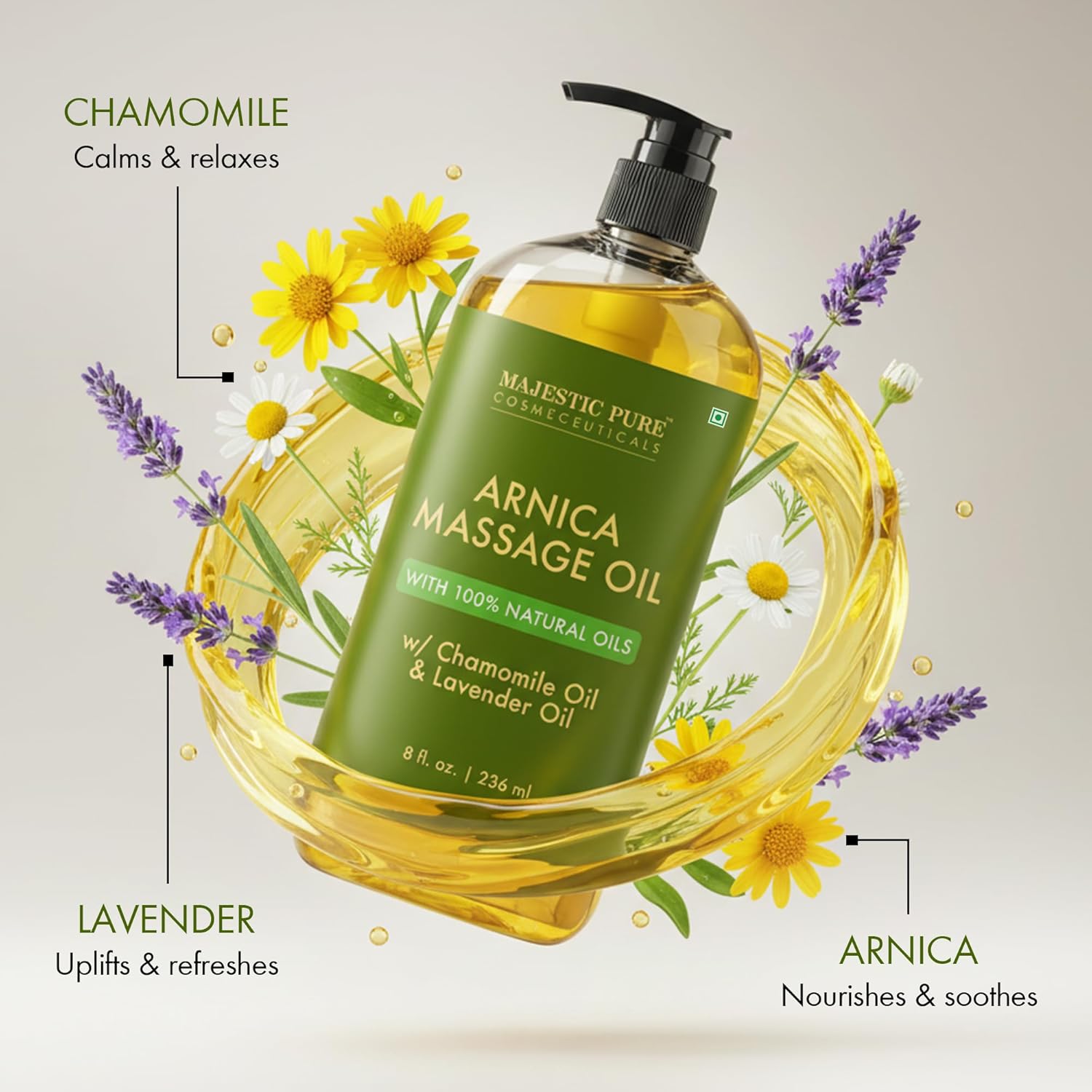 Thumbnail 3 de MAJESTIC PURE Arnica Massage Oil ⚙