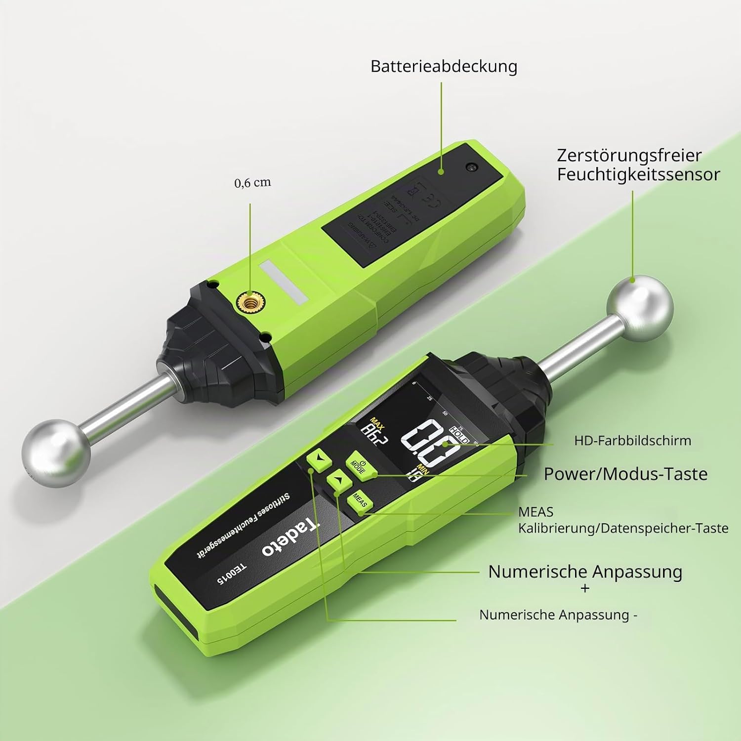 Thumbnail 5 de Feuchtigkeitsmessgerät 40 mm Tiefenmessung