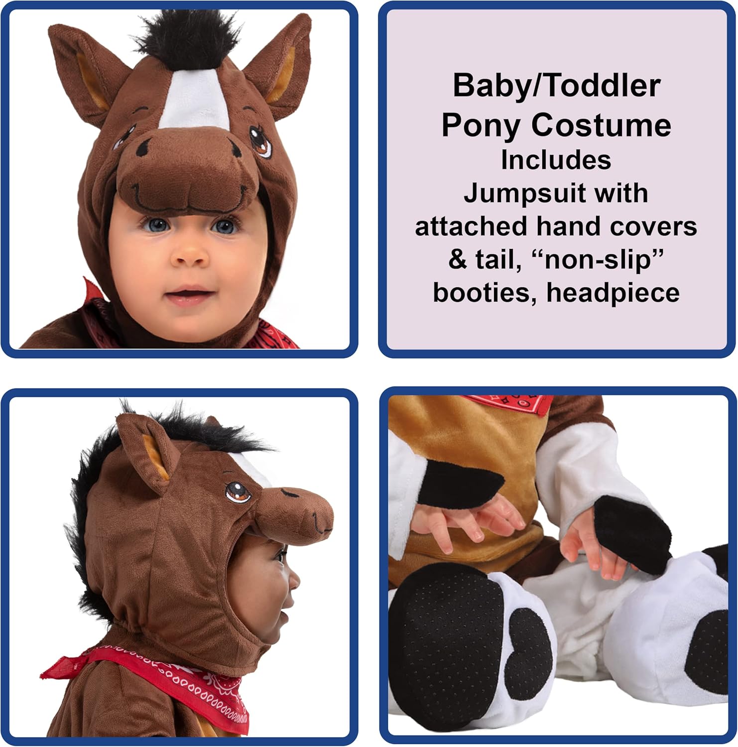 Thumbnail 1 de Rubies Giddy-Up Pony Costume for Babies (Unisex) 6-12 Months