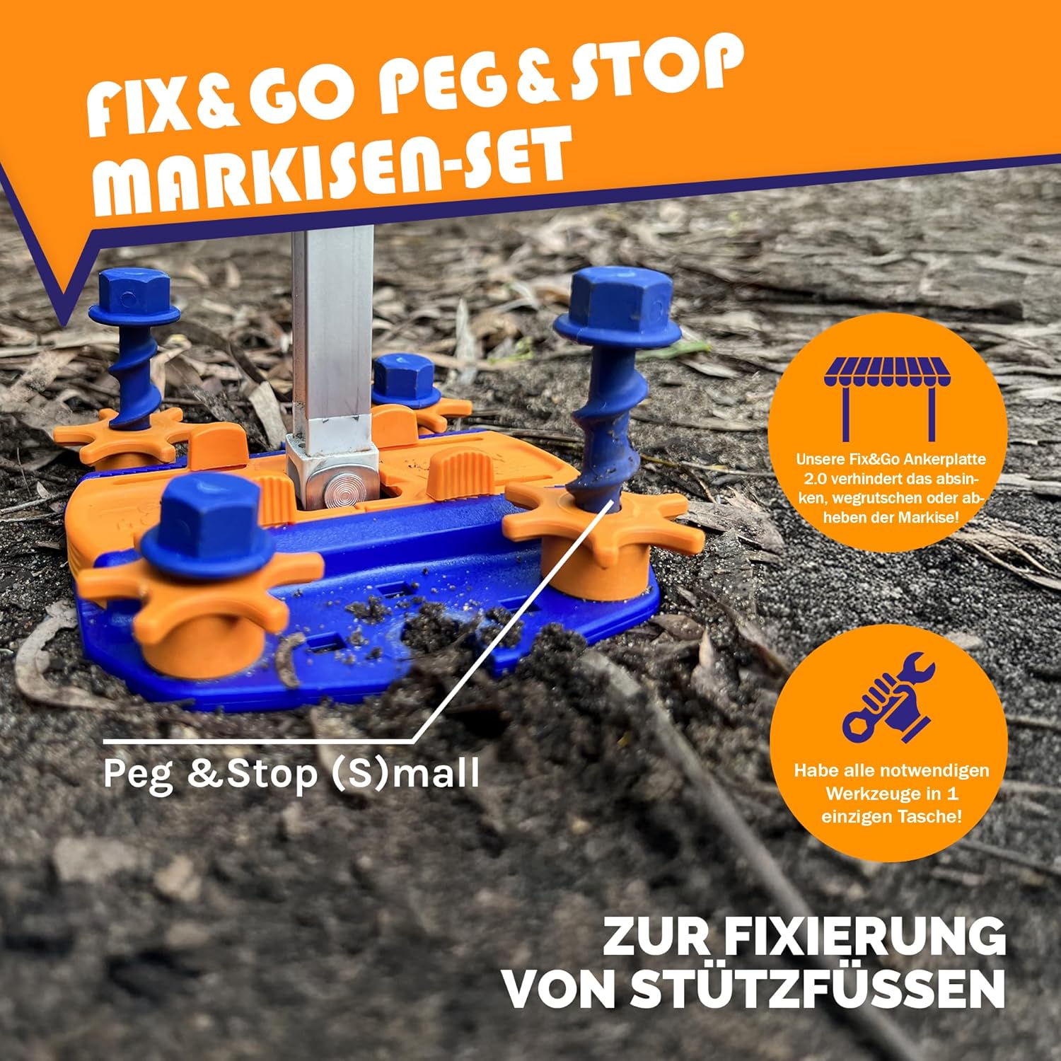 Thumbnail 1 de Peggy Peg Markisenbefestigung Set 31 cm ⛺