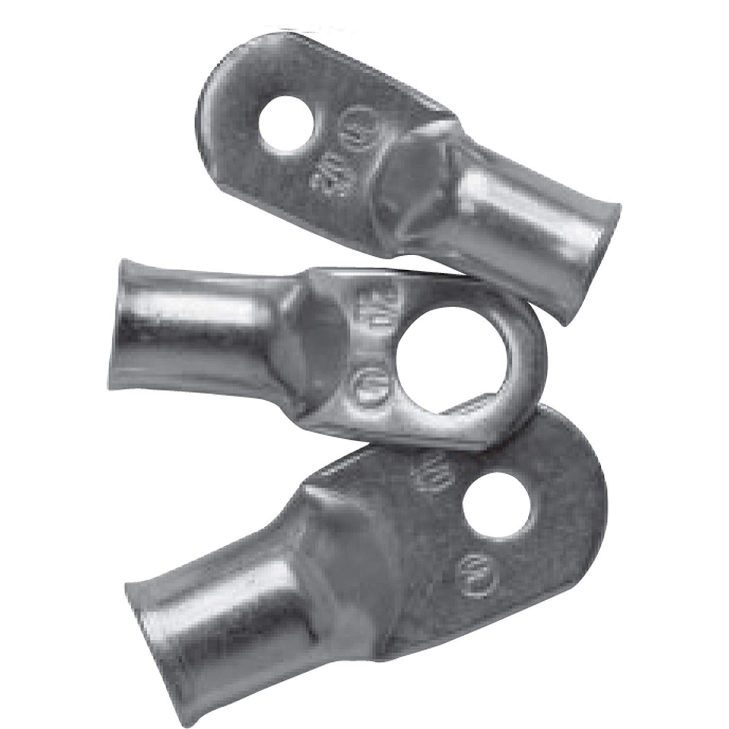 Detalle 2 de ANCOR 242244 Marine-Grade Tinned Copper Lugs, 6 AWG, 1/4-Inch, 25-Pack