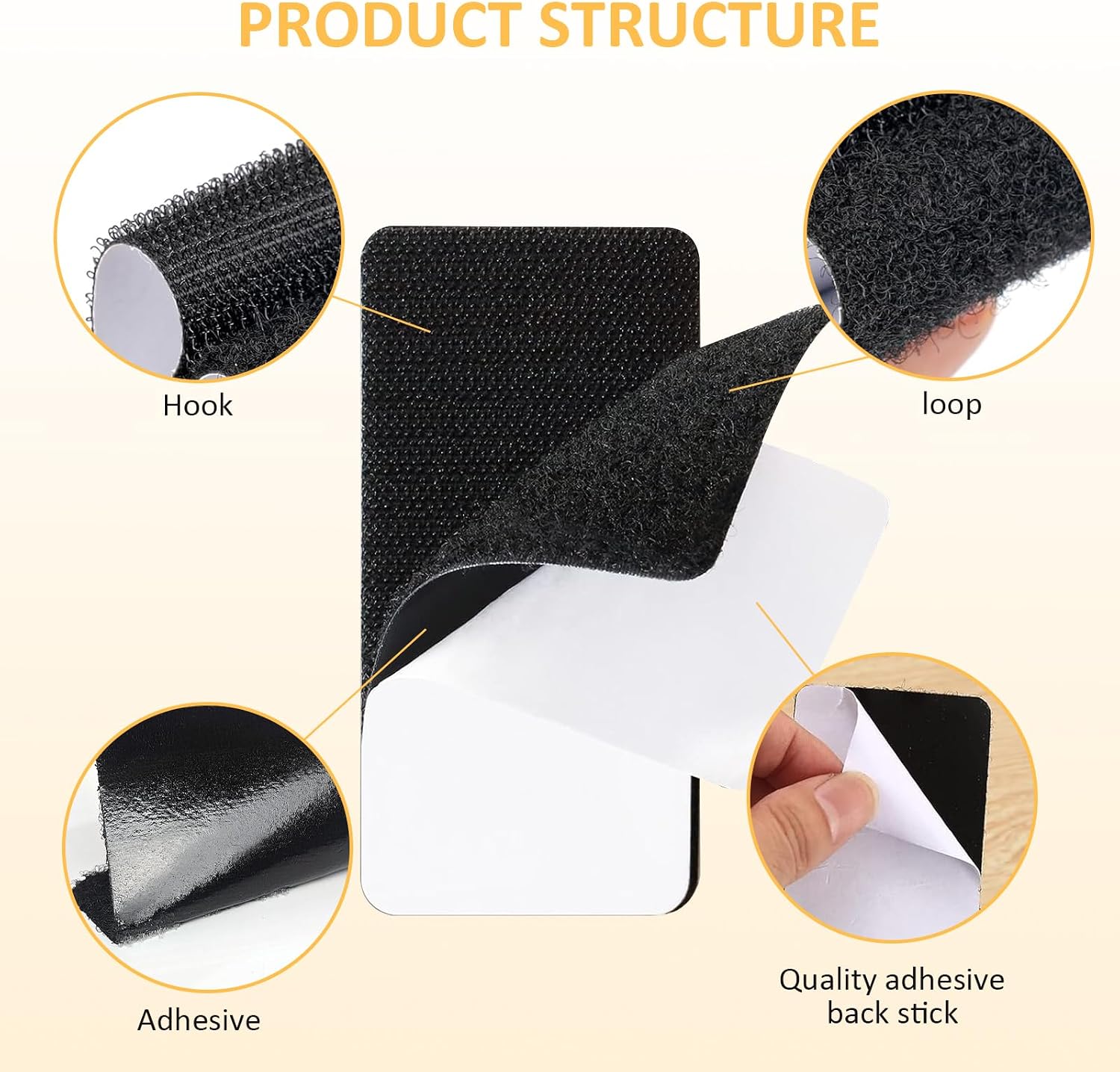 Thumbnail 3 de hautllaif 12 Pcs Industrial Strength Sticky Pads – Heavy Duty Double-Sided Tape for Walls, Floors and More