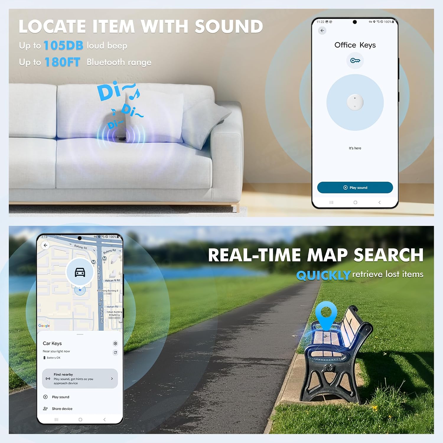 Thumbnail 6 de Air Tracker Tags 4-Pack Bluetooth Tracker 4