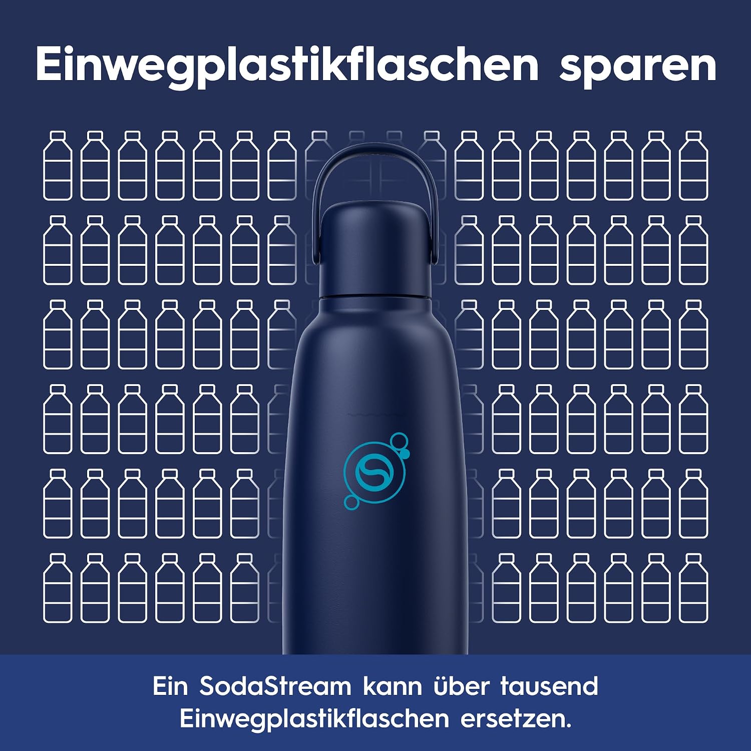 Detalle de SodaStream fizz&go COOL Edelstahlflasche 0,9 L – Blueberry, kompatibel mit DUO, E-DUO, TERRA, ART, ENSO