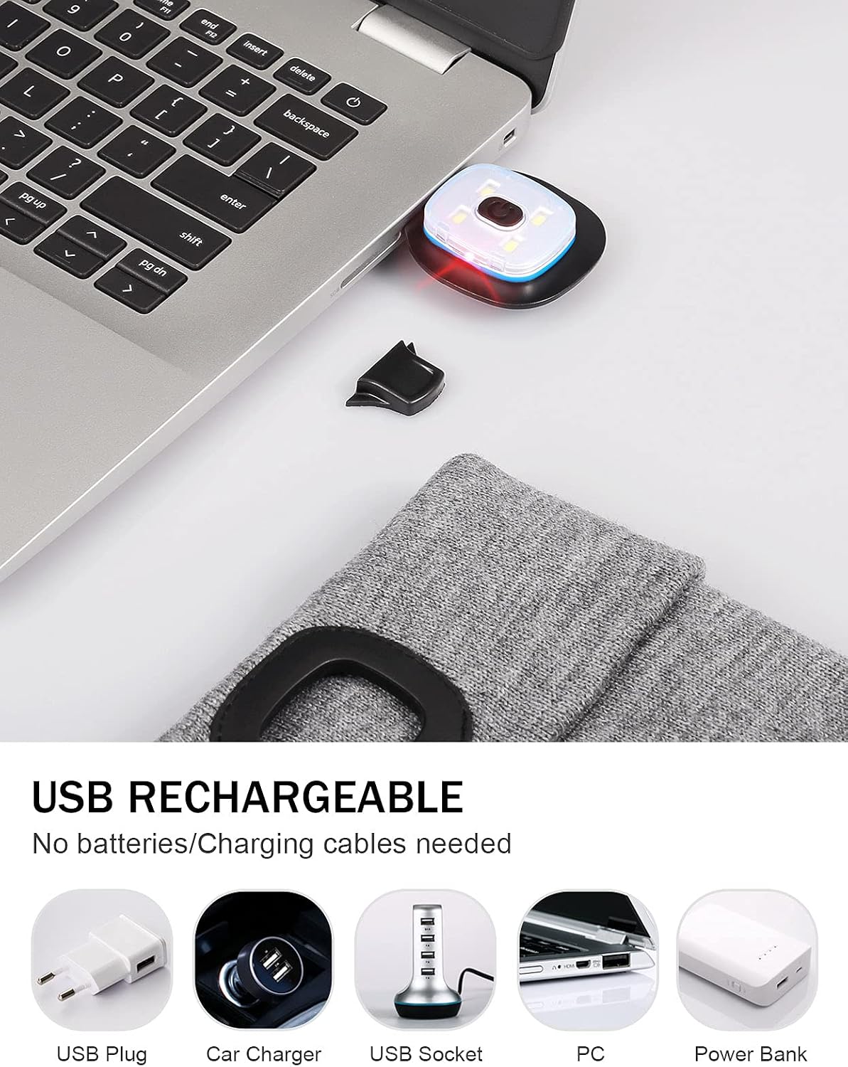 Detalle 2 de YunTuo LED beanie, one size
