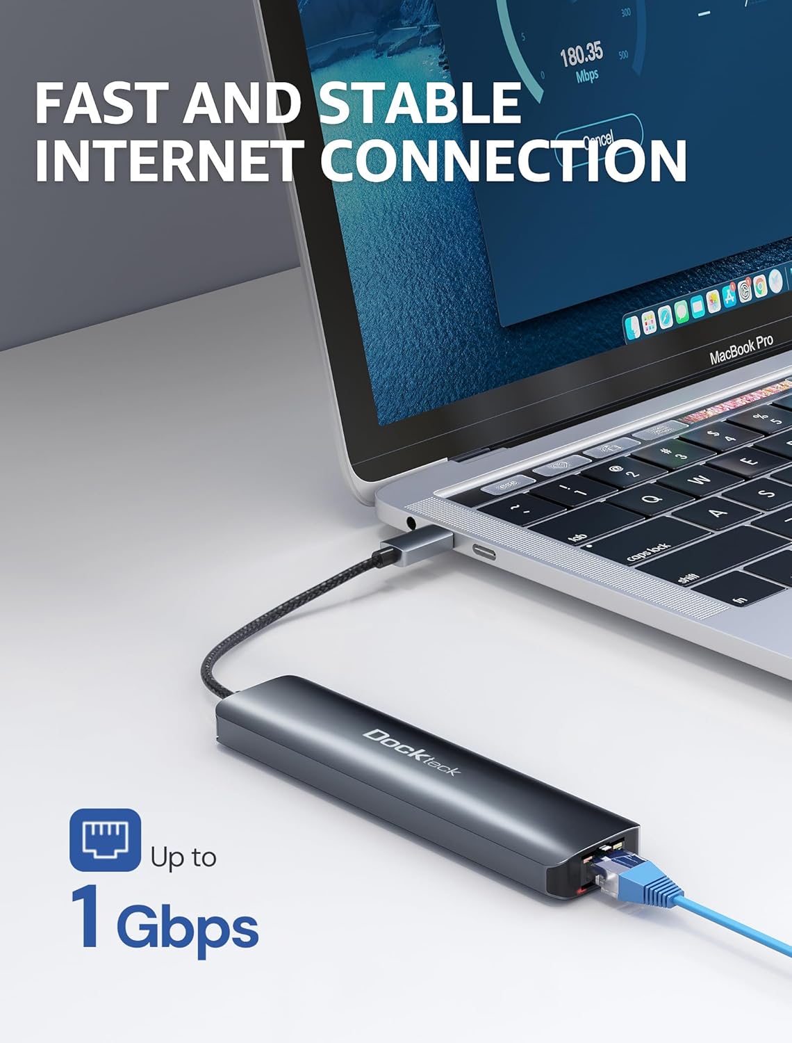 Detalle 1 de USB C Hub Dockteck 7-in-1 100W