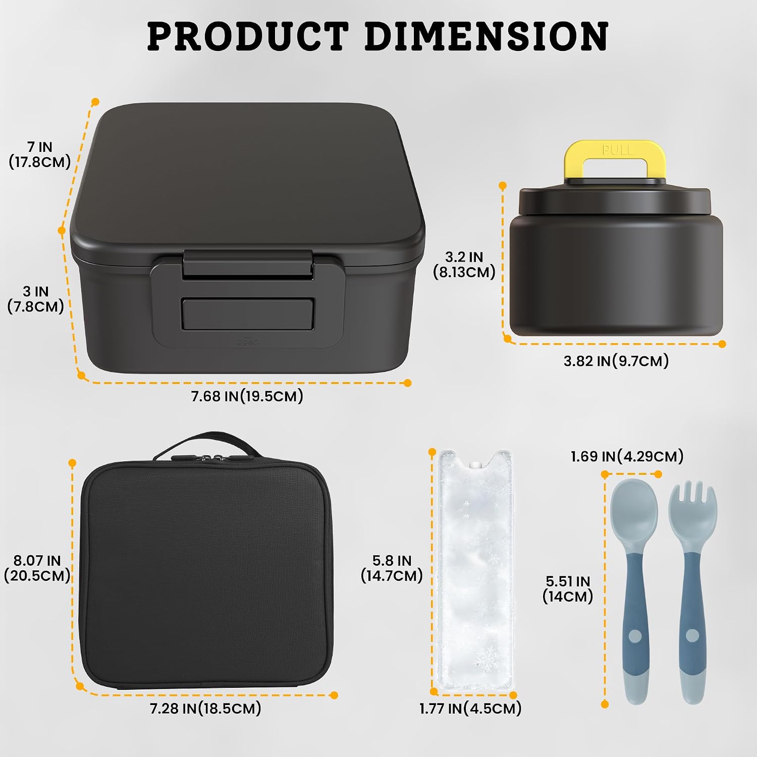 Detalle de MAISON HUIS Bento Lunch Box 1.6L