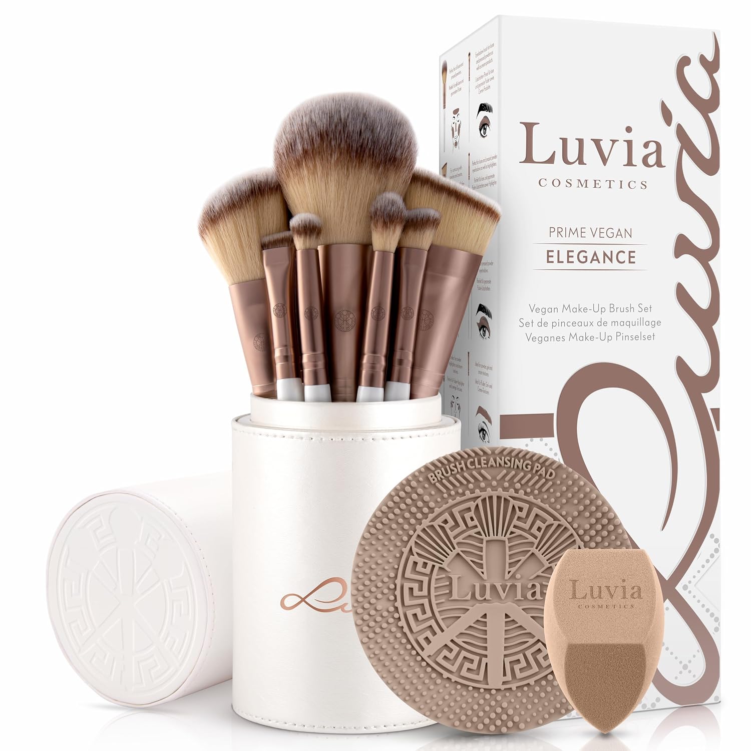 Detalle de Luvia Make-up Pinselset 15-teilig vegan