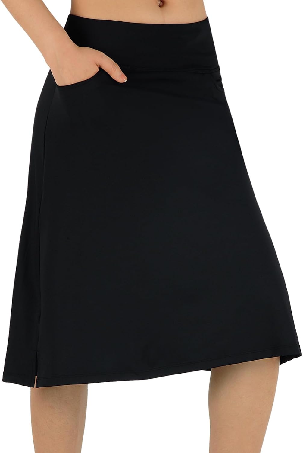 Detalle de ANIVIVO Women's Skorts 24" Knee Length: Modest, High-W waist with Deep Side Pockets