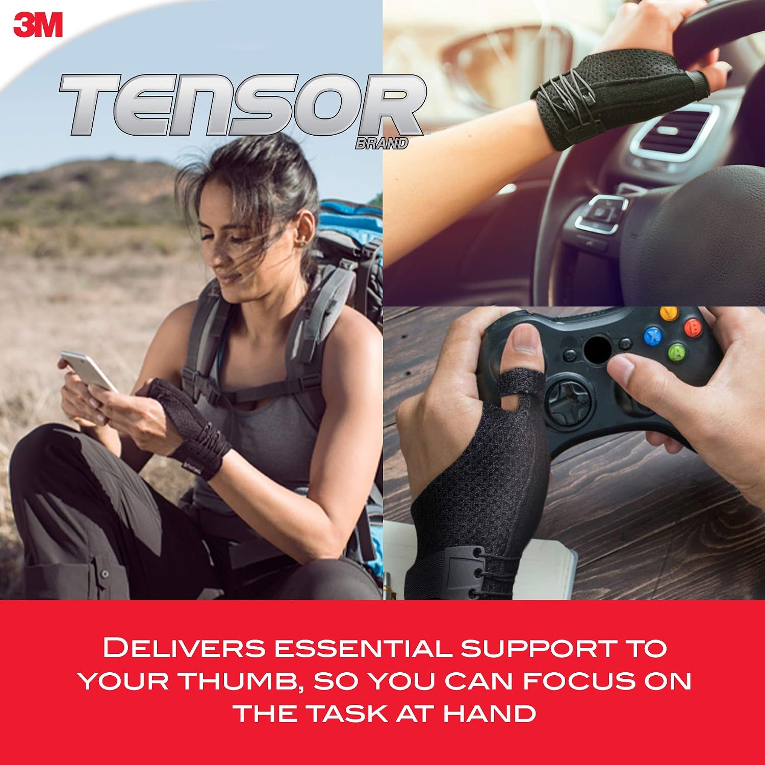 Thumbnail 3 de Tensor 7100104356 Thumb Stabilizing Brace, S/M, Adjustable Fabric Support
