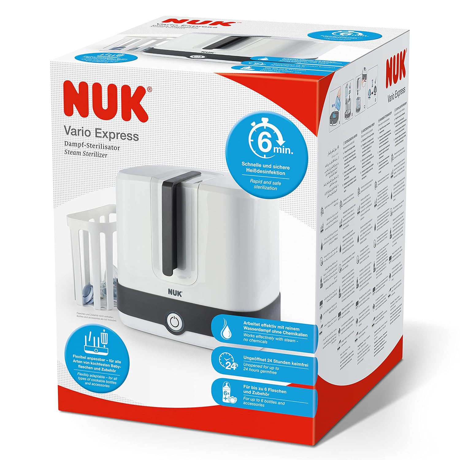 Thumbnail 6 de NUK Vario Express Flaschensterilisator – 6 Flaschen in 6 Min.
