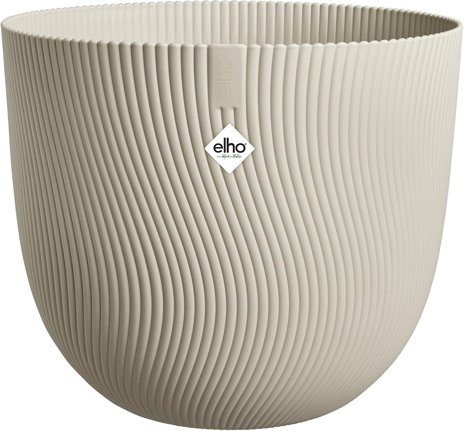 Detalle de elho Sereh Rund 47 – Blumentopf für Innen und Außen, 100% recyceltes Plastik, Ø 47 cm x H 40,1 cm