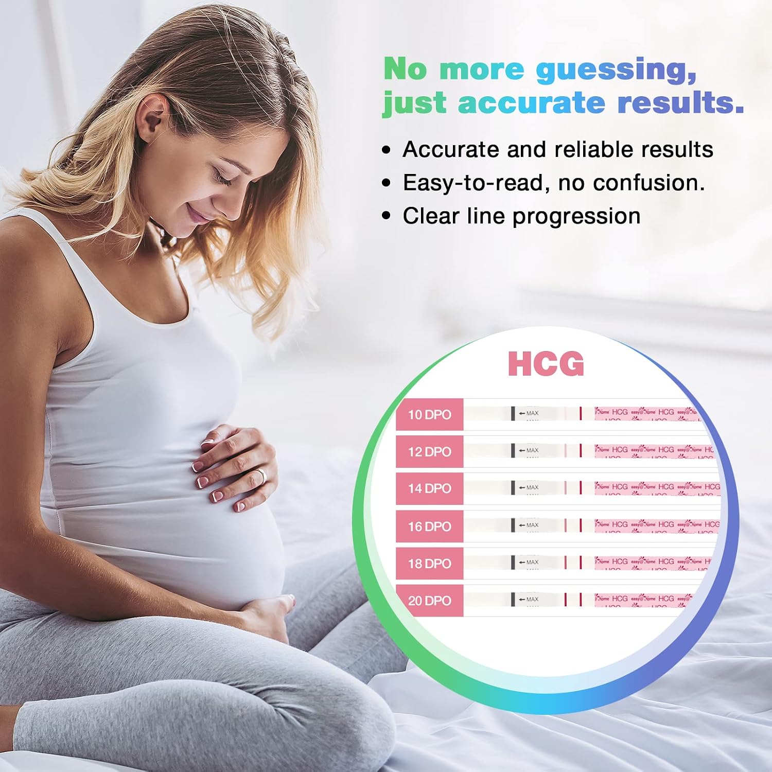 Thumbnail 3 de Easy@Home EZW2-S+EZW1-S:100+20 Ovulation & Pregnancy Test Kit with Premom App