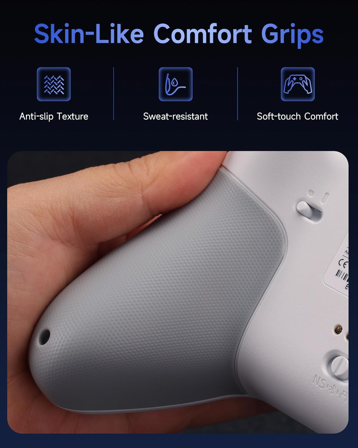 Thumbnail 4 de EasySMX X05 Pro Wireless Controller for PC — Ergonomic, Quiet-Touch & Docked Charging