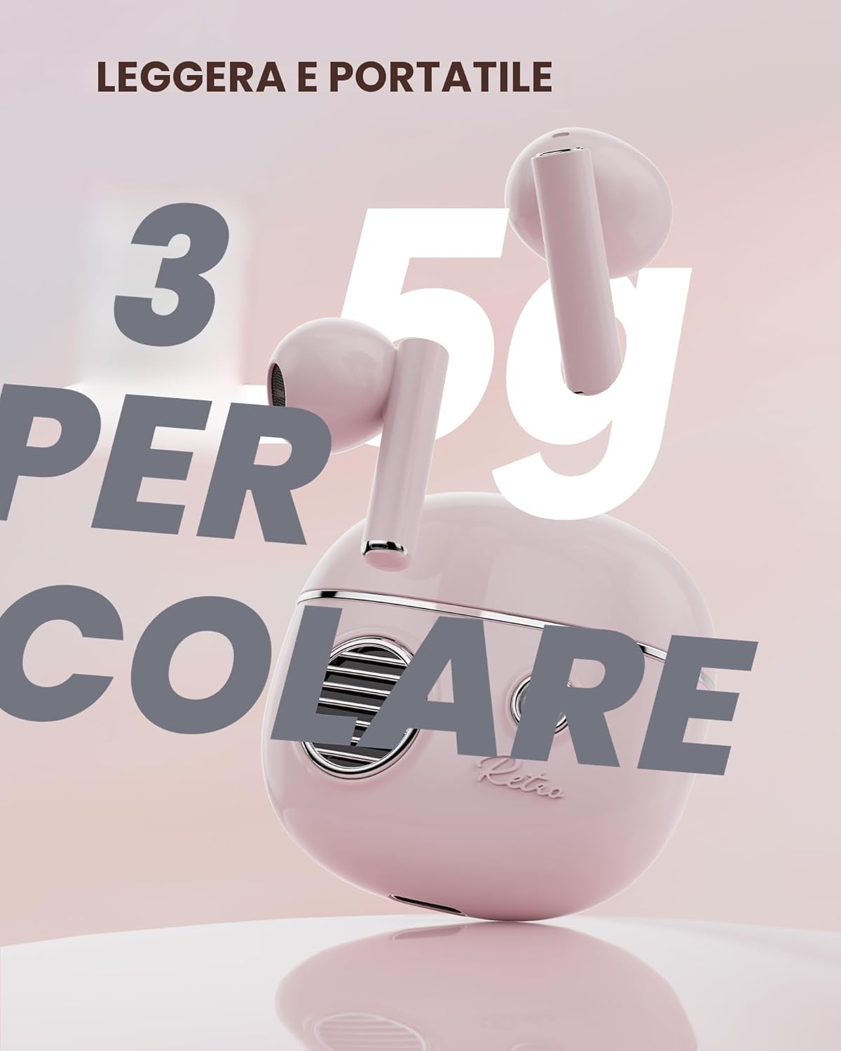 Thumbnail 6 de KOOGMOON Cuffie Bluetooth 5.3 Rosa
