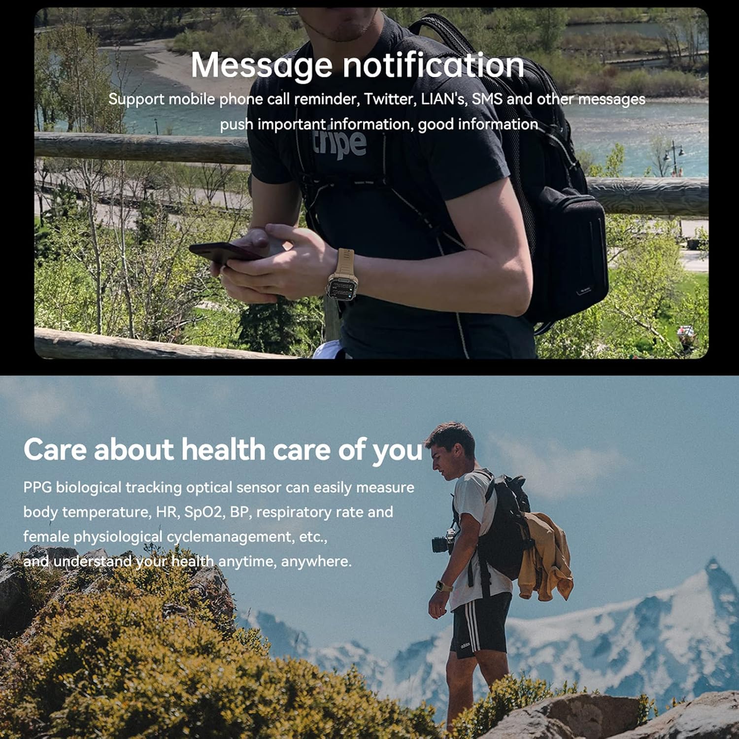 Thumbnail 4 de Military Smart Watch 1.85" Heart Rate and Calls