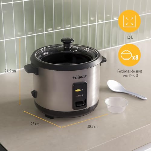 Detalle 2 de Tristar RK-6145 Olla Arrocera de 1,5 L y 500 W