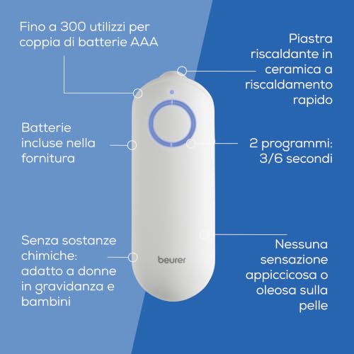 Detalle de Beurer BiteX BR 60 Dopopuntura: sollievo rapido dal prurito con calore localizzato