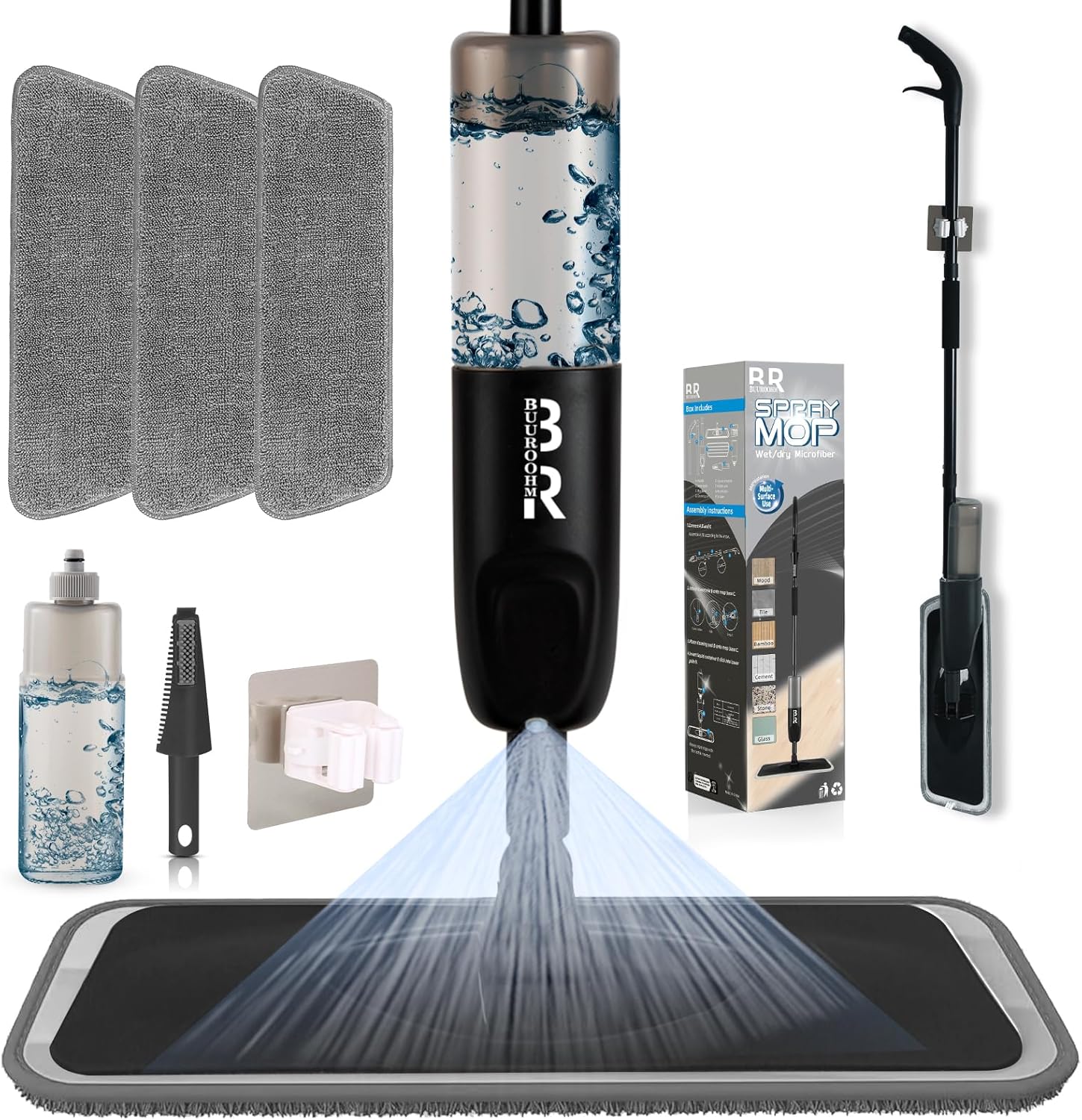 Detalle de 360° 3-in-1 Microfiber Spray Mop for Floors