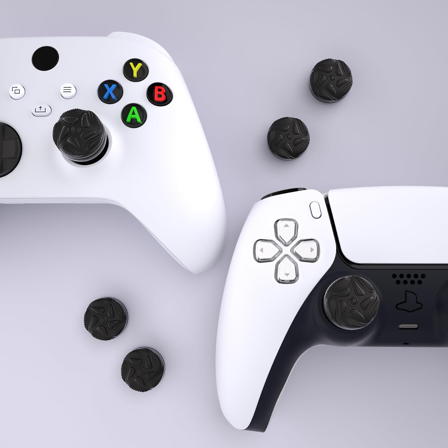 Thumbnail 6 de PlayVital Thumbstick Caps Regentropfen Textur