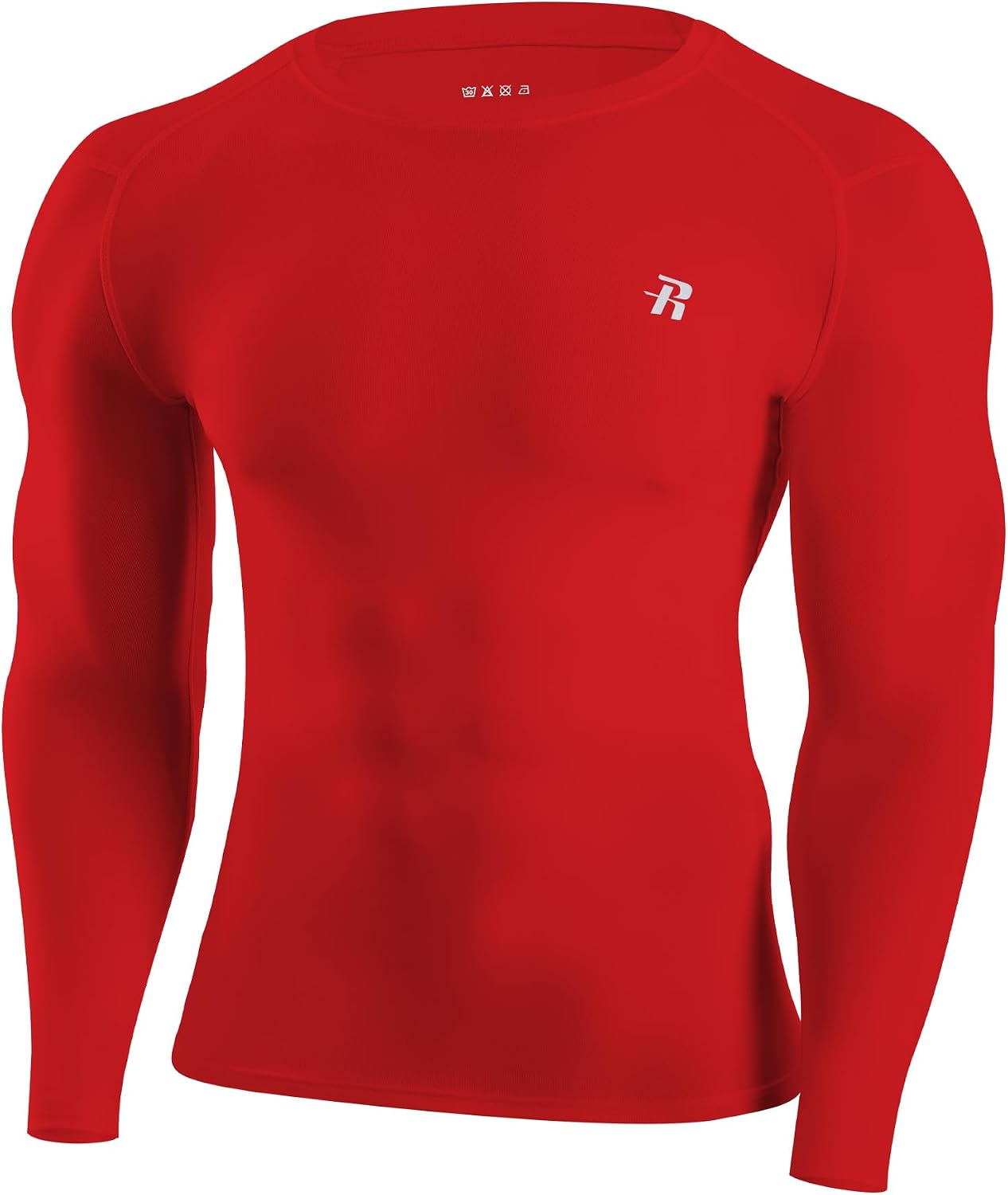 Detalle de Runhit Men's Compression Shirt Polyester-Spandex Blend