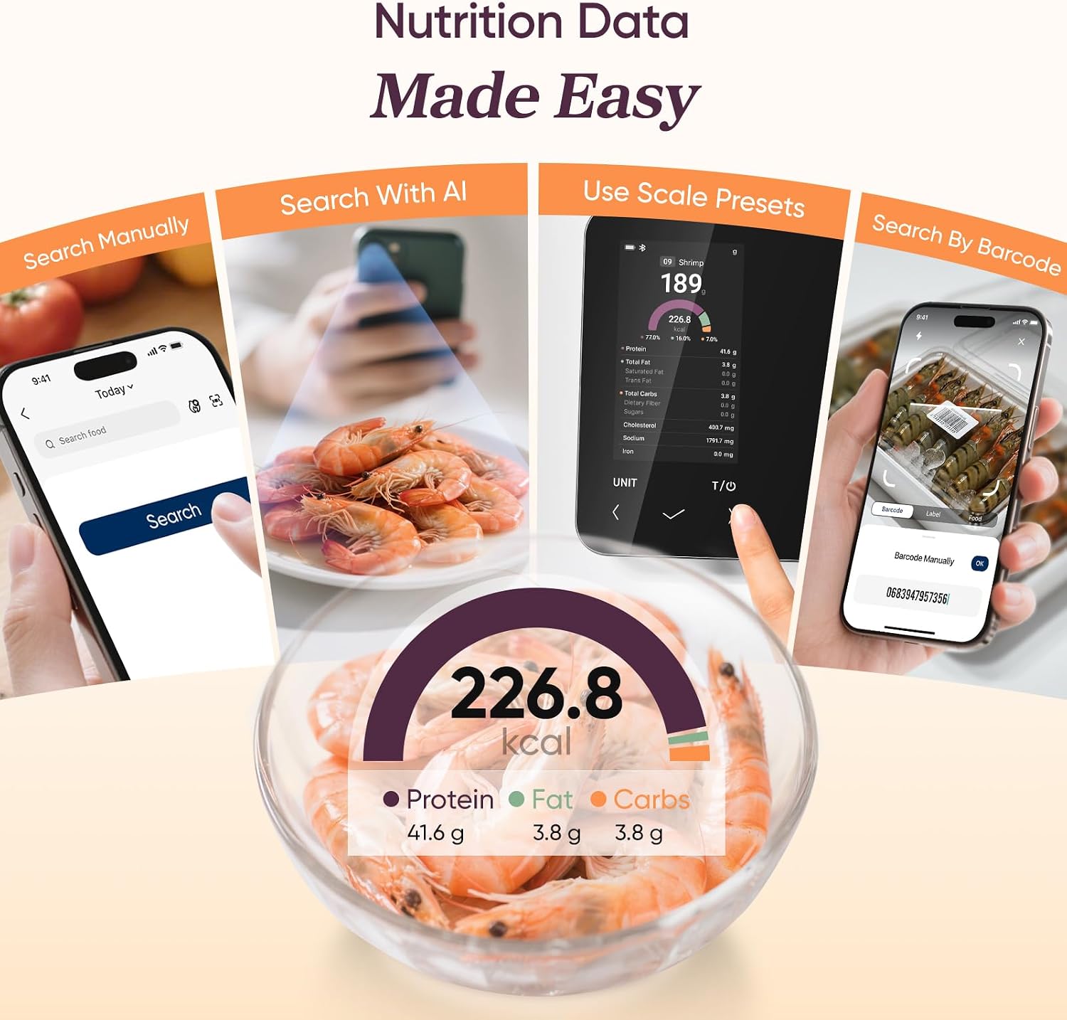 Thumbnail 6 de Cosori Smart Food Kitchen Scale 11 lb