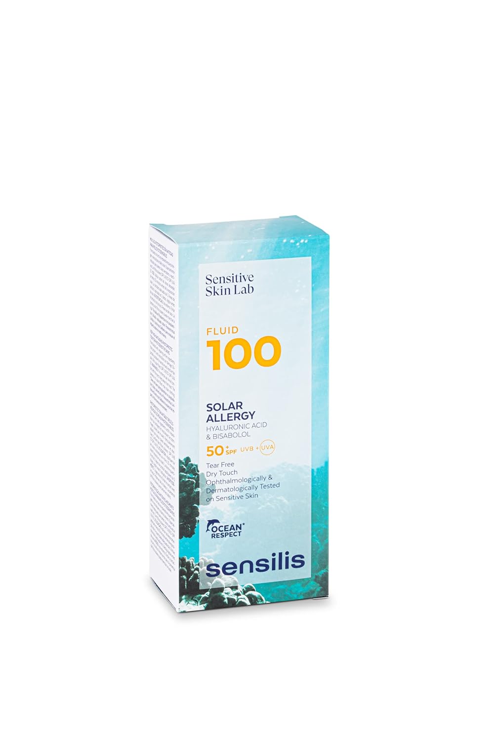 Detalle 2 de Sensilis Fluid 100 Solar Allergy SPF50+ – ultraleichter UV-Schutz mit Hyaluronsäure (40 ml)