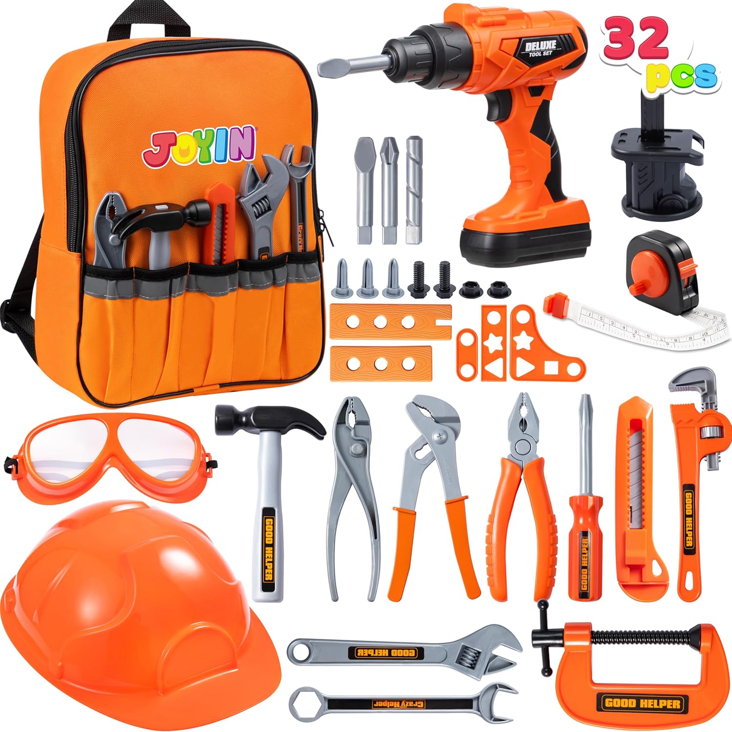 JOYIN 32PCS Kids Tool Set for Pretend Play