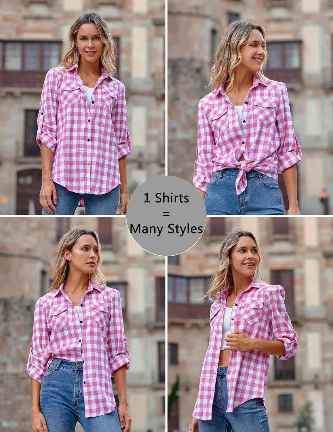 Detalle 2 de UNibelle Camicia a quadri S-XXL