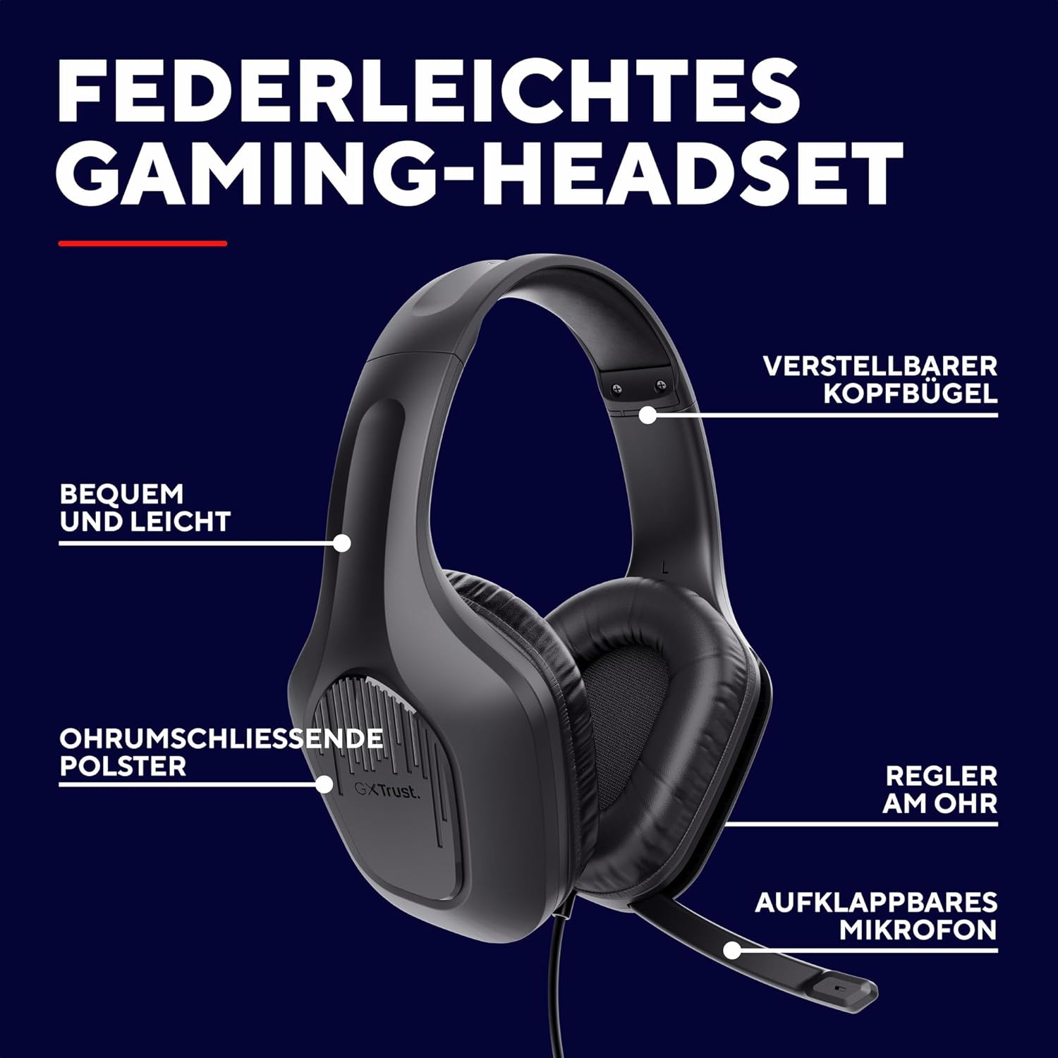 Thumbnail 1 de Trust Gaming GXT 418 Rayne Headset