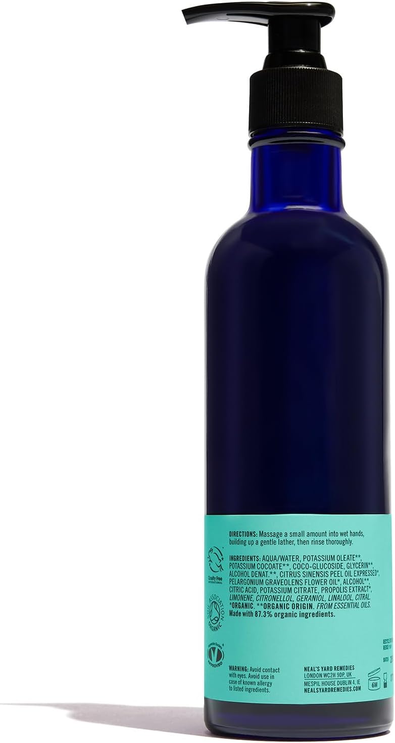 Detalle de Neal’s Yard Remedies Geranium & Orange 200ml hand wash