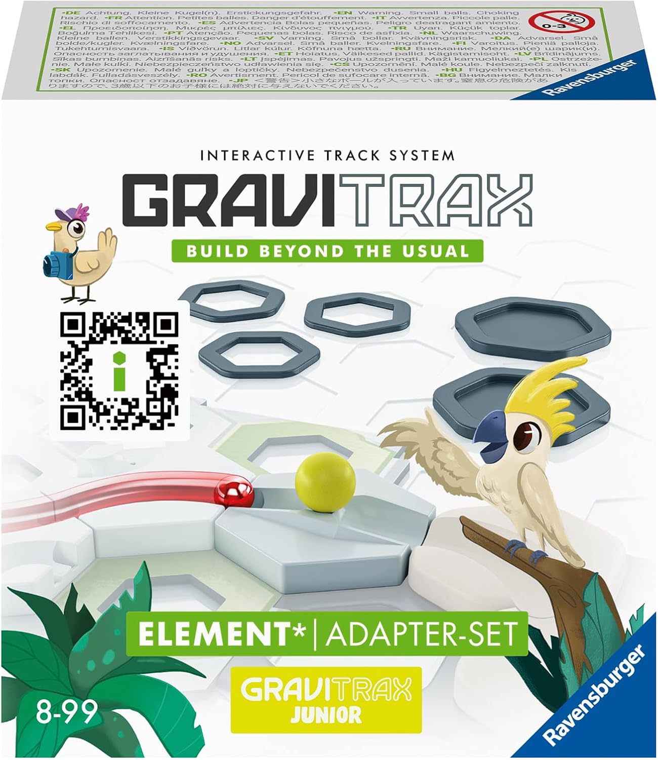 Detalle de Ravensburger GraviTrax Element Adapter-Set – Erweiterbares Murmelbahnsystem für Kinder ab 8 Jahren
