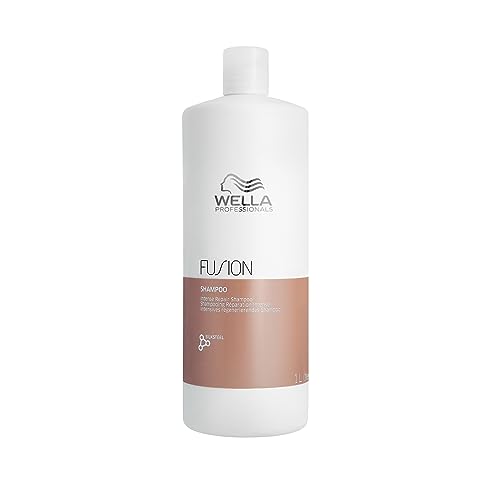 Detalle de Wella Fusion Intense Repair Shampoo – Tiefenreinigungsshampoo für kaputtes Haar (1 L)