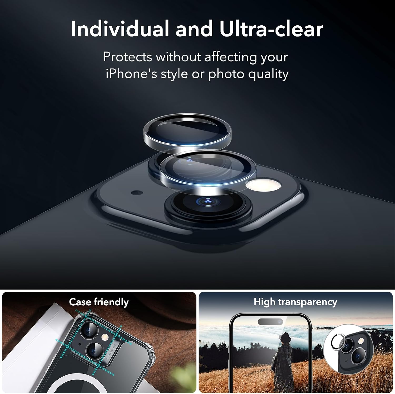 Thumbnail 4 de ESR iPhone 15 Plus Screen Protector