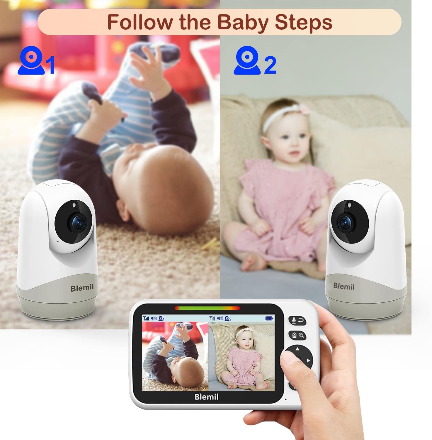 Detalle de Blemil Upgrade Baby Monitor 30‑hour battery 👶🏼