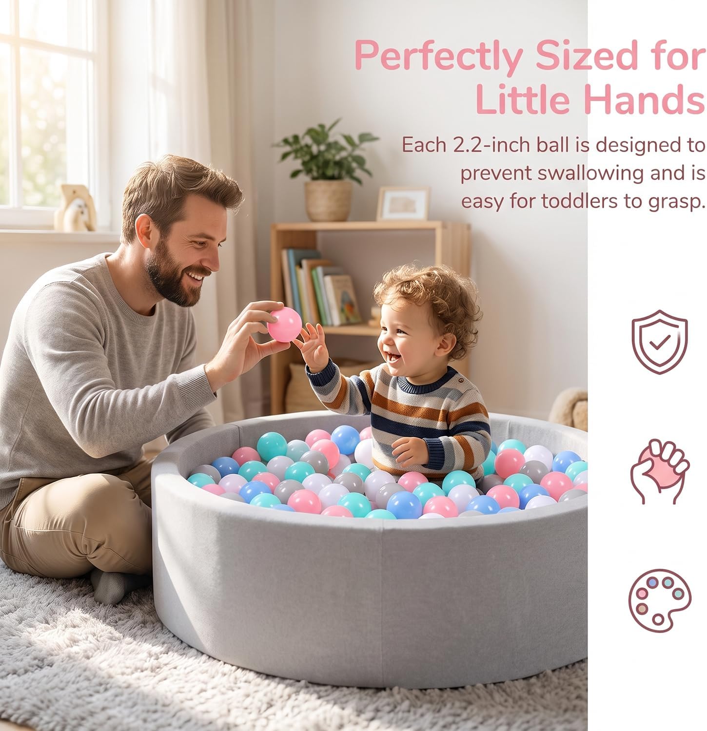 Thumbnail 6 de LANGXUN Soft Plastic Ball Pit Balls 50 100 200 🪀