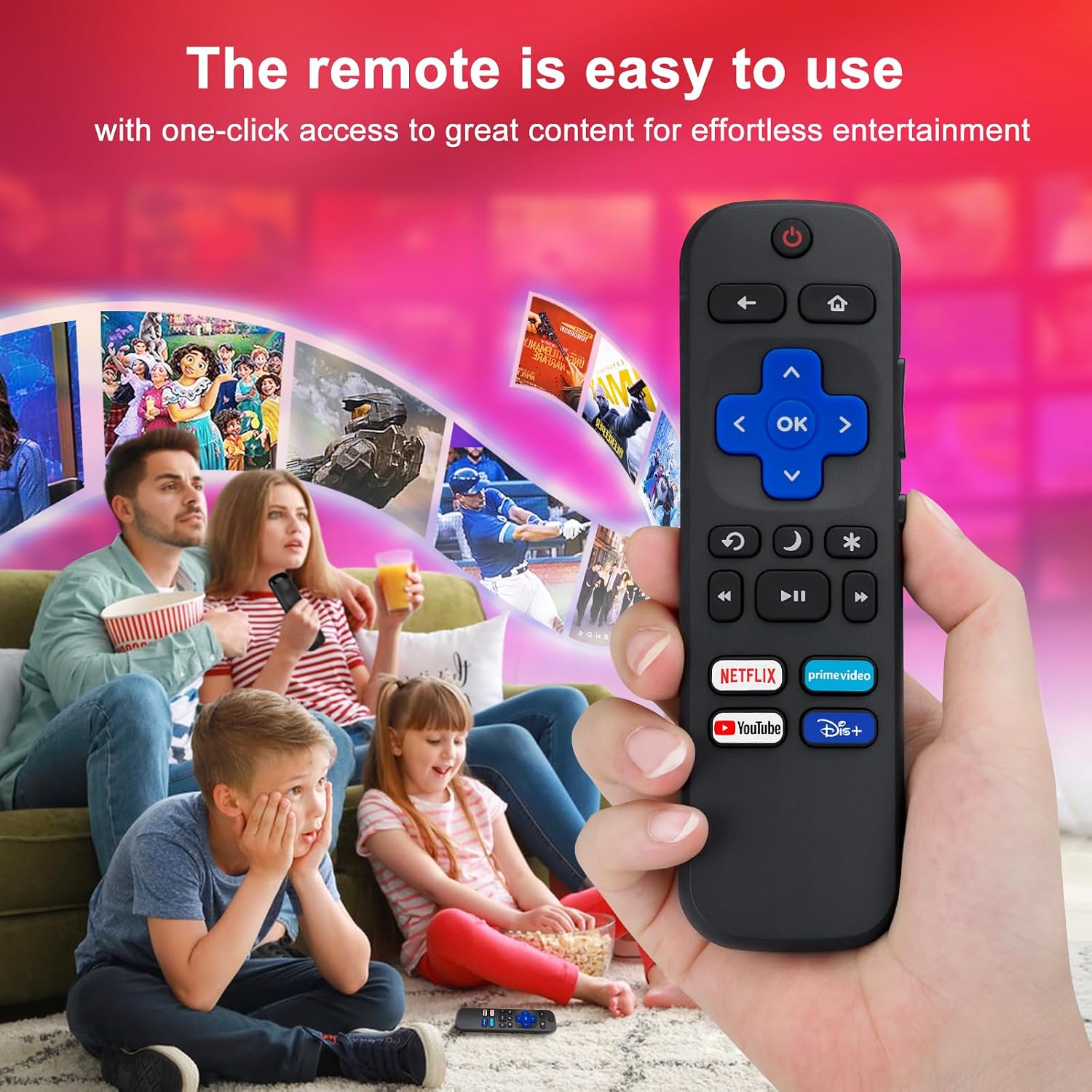 Thumbnail 6 de Roku TV replacement remote, 2-pack