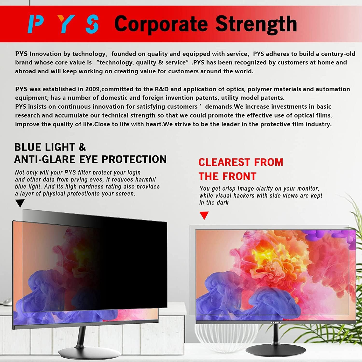 Thumbnail 6 de PYS Removable Privacy Screen Filter 24"