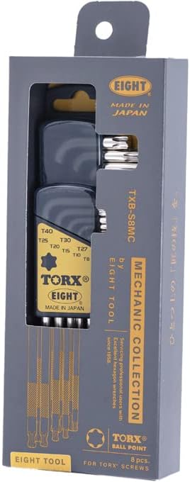 Thumbnail 1 de EIGHT タクミ EXロング テーパーヘッド六角レンチセット 7本組 1.5～6mm シルバー