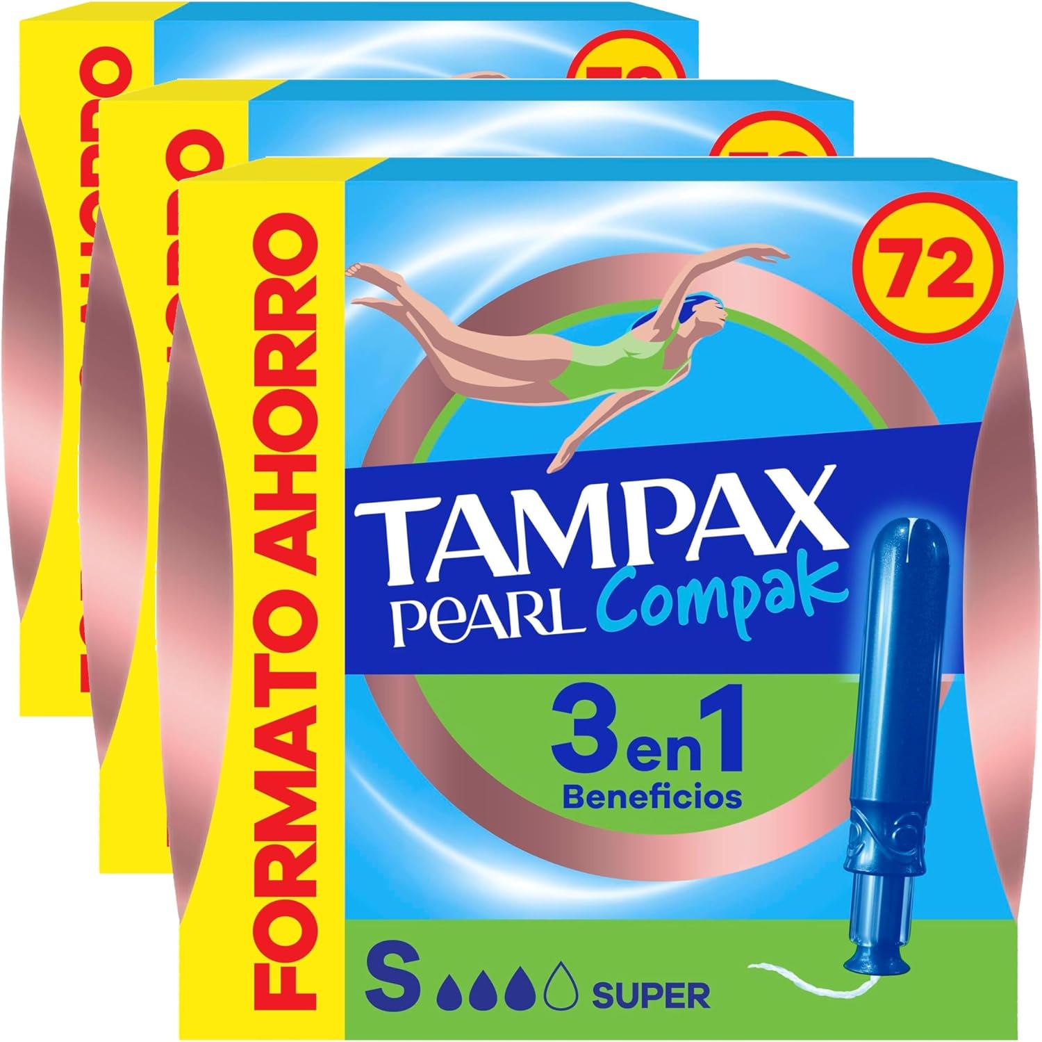 Detalle 2 de Tampax Pearl Compak Super 72 tampones