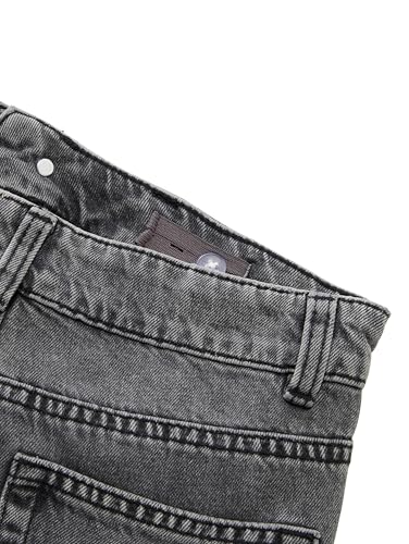 Detalle de Tom Tailor Jungen Jeans 1041052, 10219 – Used Mid Stone Grey Denim, Baggy Fit, verstellbarer Bund