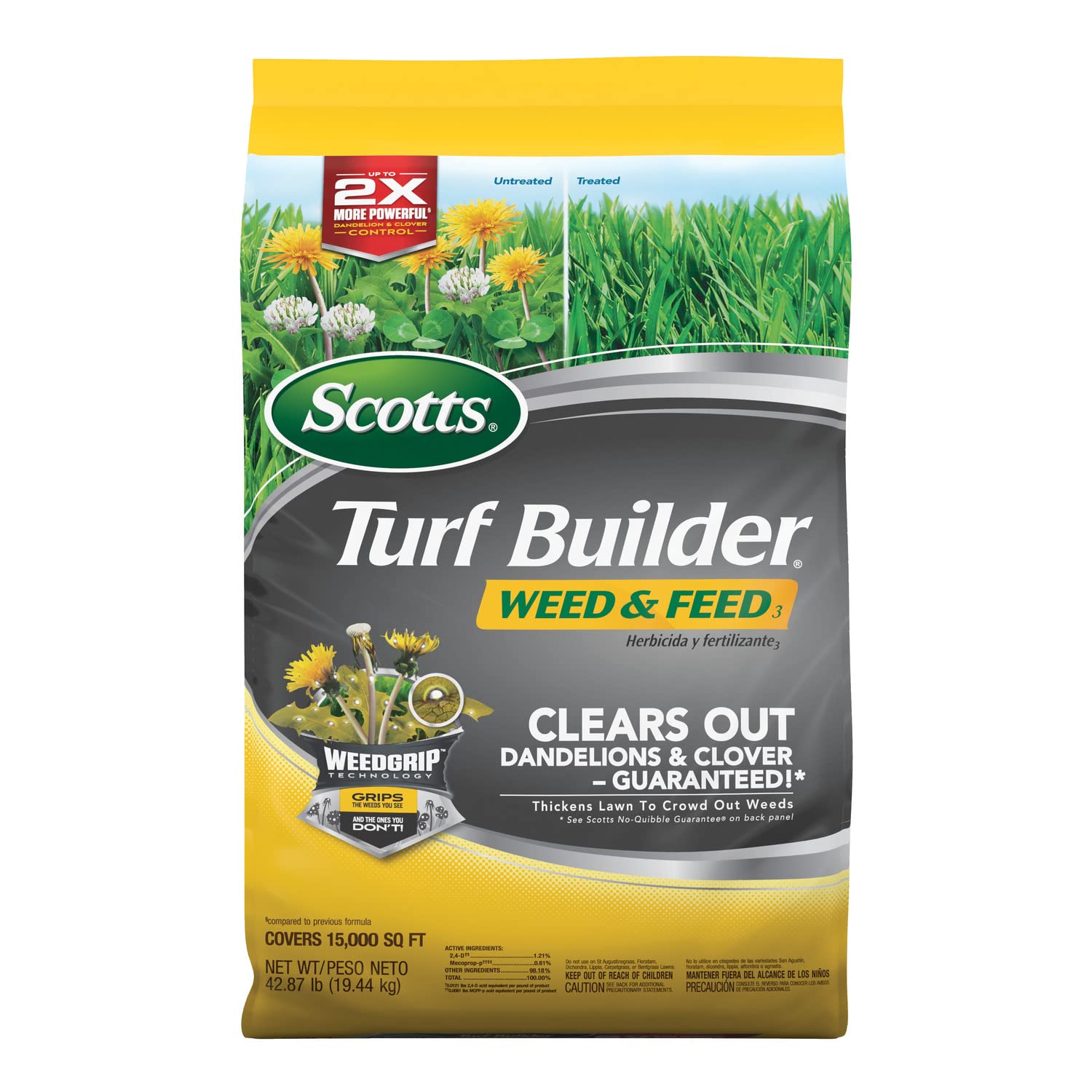 Detalle de Scotts Weed & Feed3 Lawn Treatment, 42.87 lb